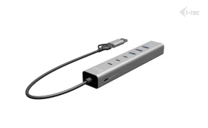 i-tec USB-C/USB-A Metal HUB 6 port (3x USB-C, 3x USB-A), LAN, Power Delivery 85W - obrázek 2