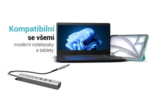 i-tec USB-C/USB-A Metal HUB 6 port (3x USB-C, 3x USB-A), LAN, Power Delivery 85W - obrázek 4