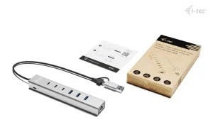 i-tec USB-C/USB-A Metal HUB 6 port (3x USB-C, 3x USB-A), LAN, Power Delivery 85W - obrázek 5