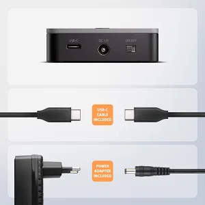 AXAGON ADSA-M2C22L, USB-C 20Gbps dokovací stanice pro 2× M.2 NVMe SSD s funkcí klonování - obrázek 2