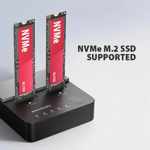 AXAGON ADSA-M2C22L, USB-C 20Gbps dokovací stanice pro 2× M.2 NVMe SSD s funkcí klonování - obrázek 10