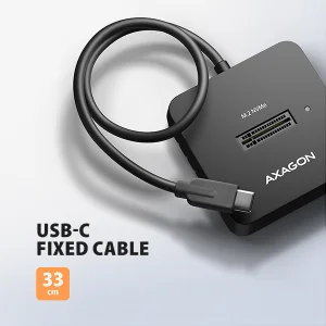 AXAGON ADSA-M2C11L, USB-C 10Gbps dokovací stanice pro 1× M.2 NVMe SSD - obrázek 5
