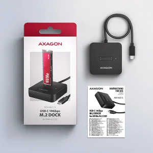AXAGON ADSA-M2C11L, USB-C 10Gbps dokovací stanice pro 1× M.2 NVMe SSD - obrázek 8