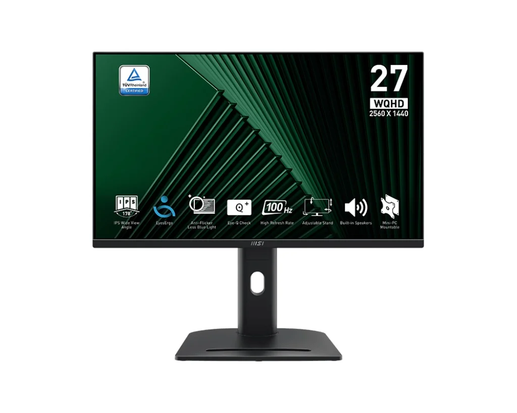MSI PRO MP275QPG 27" QHD IPS Monitor 100Hz