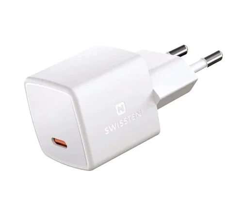 SWISSTEN MINI SÍŤOVÝ ADAPTÉR GaN USB-C 25W POWER D