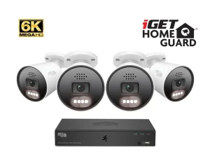 iGET HGNVK88604 NVR sada 8CH + 4x IP 6K kamera, zvuk, AI