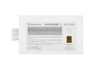 PSU Genesis NIHON 750NM/750W/ATX 3.1/80PLUS Bronze/Retail - obrázek 16
