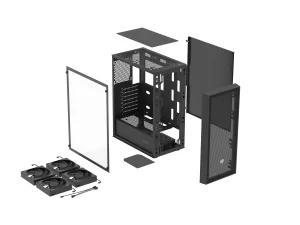 PC skříň Fury SHOBO SH8, Midi Tower, Černá - obrázek 16