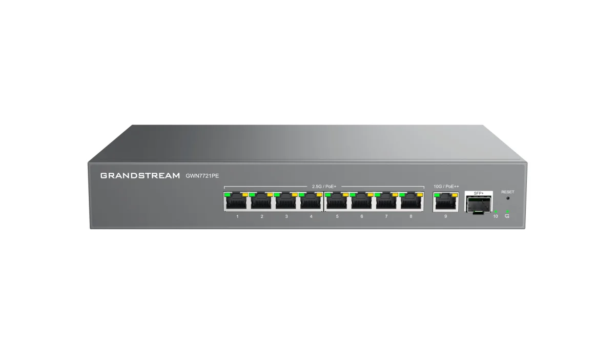 Grandstream GWN7721PE 8x 2,5GbE + 10G
