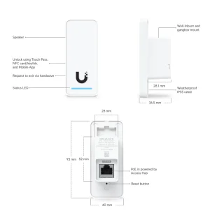 Ubiquiti UA-G3-SK-Elevator - UniFi Access G3 Elevator Start Kit - obrázek 19