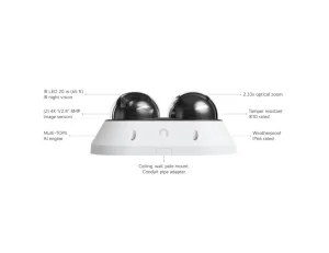 UniFi Enterprise AI Multi Sensor 2 venkovní, bílá - obrázek 11