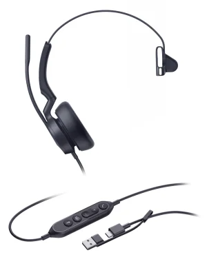 Yealink UH46 Mono USB-C/A, náhlavní souprava