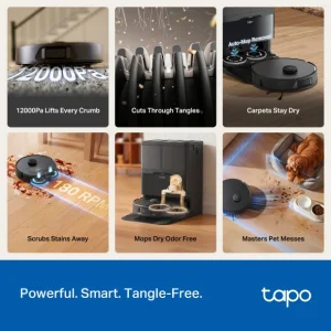 Tapo RV50 Omni robotický vysavač a mop s dokovací stanicí - obrázek 8
