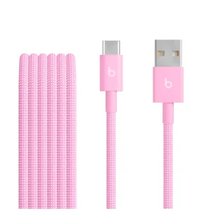 Beats USB-A / USB-C Woven Cable (1.5m)- Power Pink