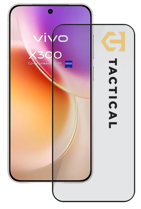 Tactical Glass Shield 5D sklo pro Vivo X300 Black 