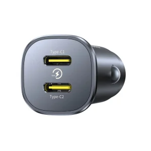 Baseus GoTrip Nabíječka do Auta 2x USB-C 30W Cosmic Black - obrázek 2