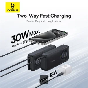 Baseus Powerbanka OS Free2Pull 10000mAh 30W černá - obrázek 3