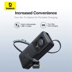 Baseus Powerbanka OS Free2Pull 10000mAh 30W černá - obrázek 5