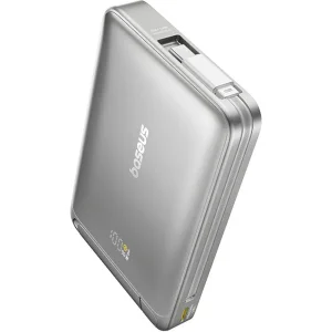 Baseus Powerbanka PicoGo Qi2 10000mAh 45W s kabelem USB-C šedá - obrázek 2