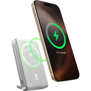 Baseus Powerbanka PicoGo Qi2 10000mAh 45W s kabelem USB-C šedá - obrázek 4
