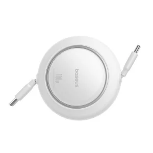 Baseus Datový kabel Free2Pull mini USB-C/USB-C 1,5m 100W bílý - obrázek 2