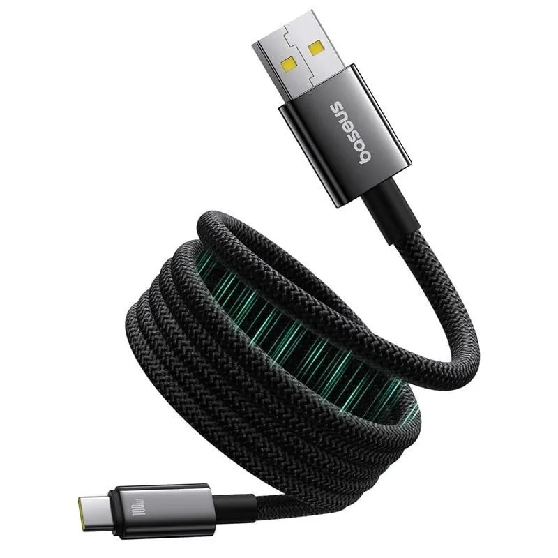 Baseus Magnetický nabíjecí kabel Tungsten USB/USB-C 1m 100W černý