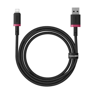 Baseus Rychlonabíjecí kabel Dura USB/Lightning 1m 2.4A červeno černý