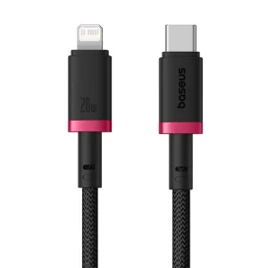 Baseus Rychlonabíjecí kabel Dura USB/Lightning 2m 20W červeno černý