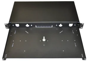 19" Optická vana  24xST černá, aret. plast. klipem - obrázek 2