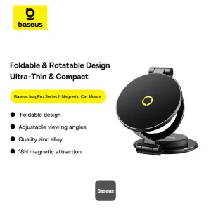 Baseus Magnetický držák do auta na palubní desku MagPro Series II černý - obrázek 4