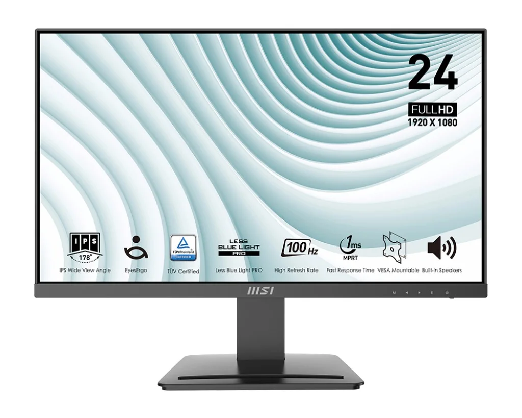 MSI Pro MP243X 23,8" IPS FHD 100Hz monitor