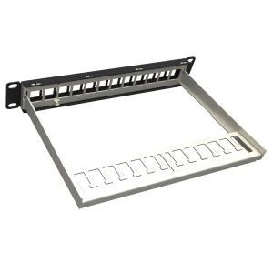 10" Patch pan. Solarix 12port neosazený 1U - obrázek 2