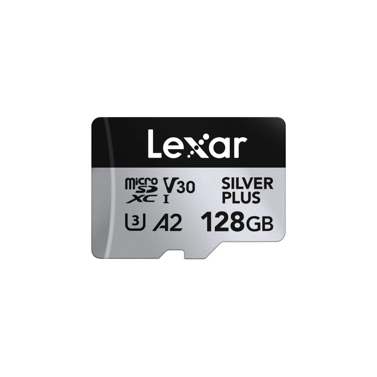 Lexar 128GB H-P Silver Plus microSDXC s adp C10 A2