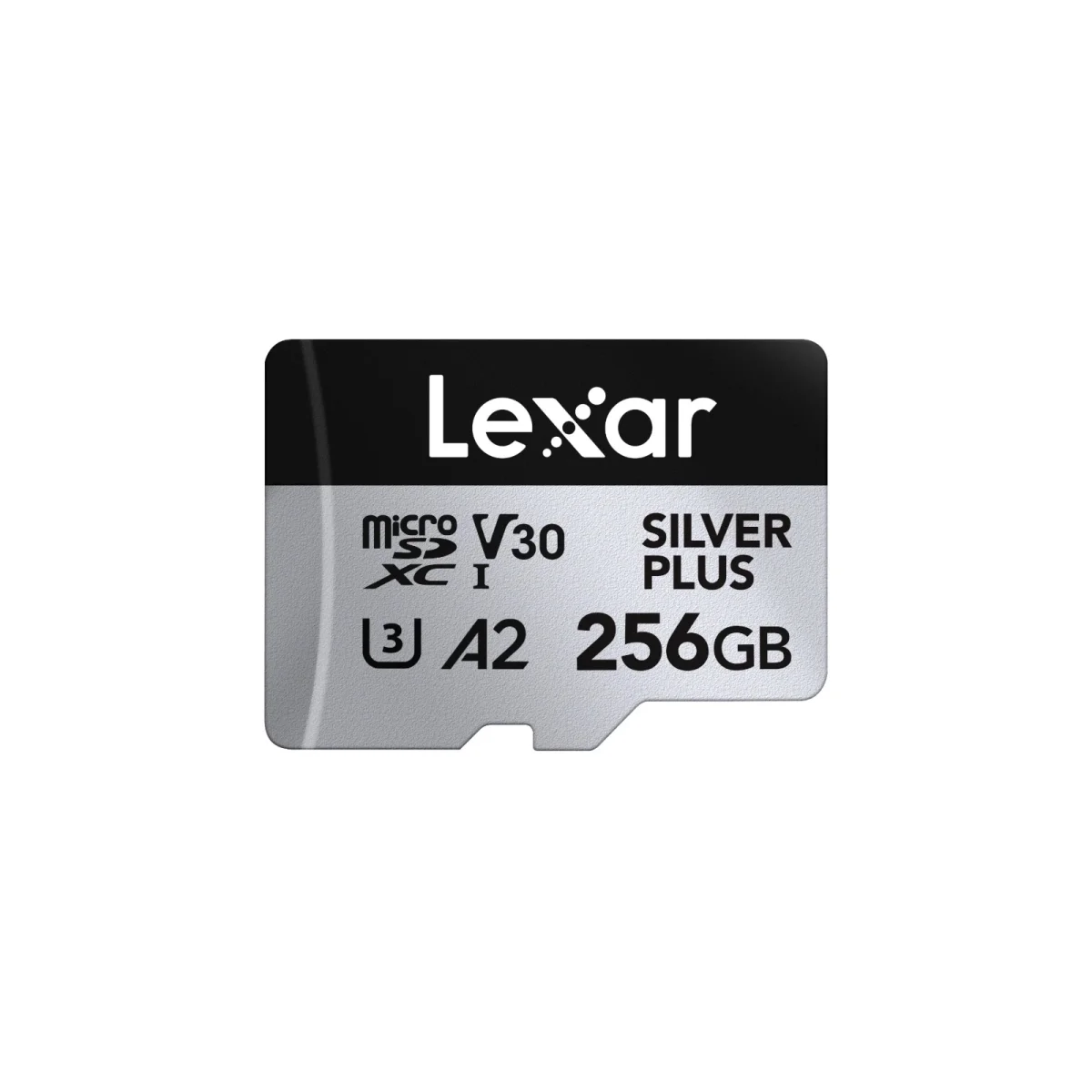 Lexar 256GB H-P Silver Plus microSDXC s adp C10 A2