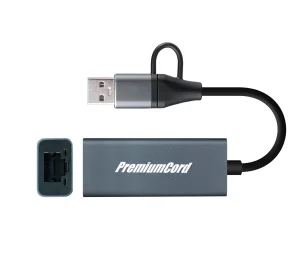 PremiumCord adaptér UBS-C a USB-A na Gigabit, 15cm - obrázek 3