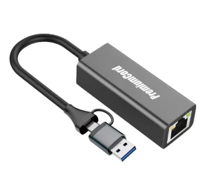 PremiumCord adaptér UBS-C a USB-A na Gigabit, 15cm