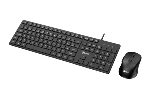 Klávesnice C-TECH KBM-108, drátový combo set s myší, multimediální, USB, CZ/SK - obrázek 3