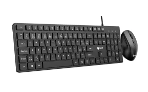 Klávesnice C-TECH KBM-108, drátový combo set s myší, multimediální, USB, CZ/SK - obrázek 5