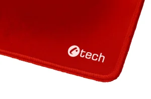 Podložka pod myš C-TECH MP-01, červená, 320x270x4mm, obšité okraje - obrázek 2
