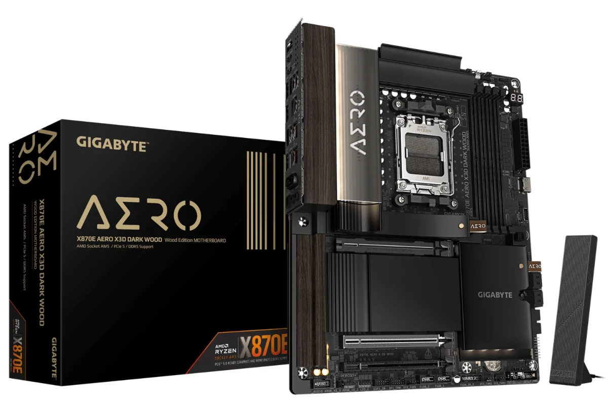 GIGABYTE X870E AERO X3D DARK WOOD AM5 ATX deska
