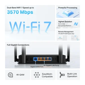 TP-Link BE3600 Wi-Fi 7 dvoupásmový router - obrázek 7