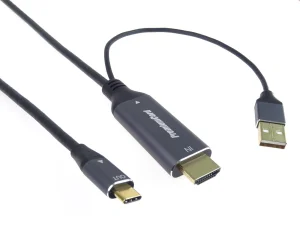 PremiumCord HDMI2.0 na USB-C kabel pro monitory,2m - obrázek 3