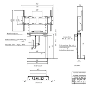 Držák MEBIKON eQLift Next Wall/Floor 80 mm/s - obrázek 4