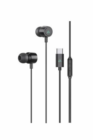 DRÁTOVÁ SLUCHÁTKA USB-C ČERNÁ - obrázek 2