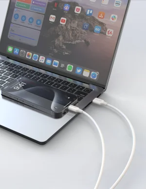 TPU KABEL USB-A / USB-C 1M, USB 2.0 BÍLÝ - obrázek 3