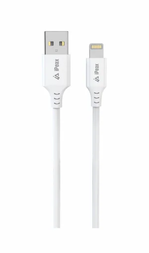TPU KABEL USB-A / LIGHTNING 1,5M, USB 2.0 BÍLÝ - obrázek 3