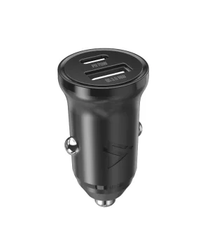AUTONABÍJEČKA CL-03, PD, 20W, USB-C + USB-A ČERNÁ - obrázek 2