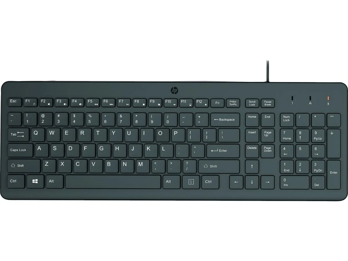 HP 150/Drátová USB/CZ-SK layout/Černá