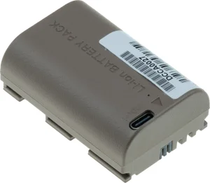 Baterie T6 Power pro Canon LP-E6, LP-E6N, LP-E6NH, 2400mAh, 17,2Wh, USB-C - obrázek 2