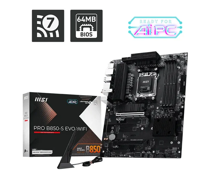 MSI PRO B850-S EVO WIFI Deska AM5 ATX